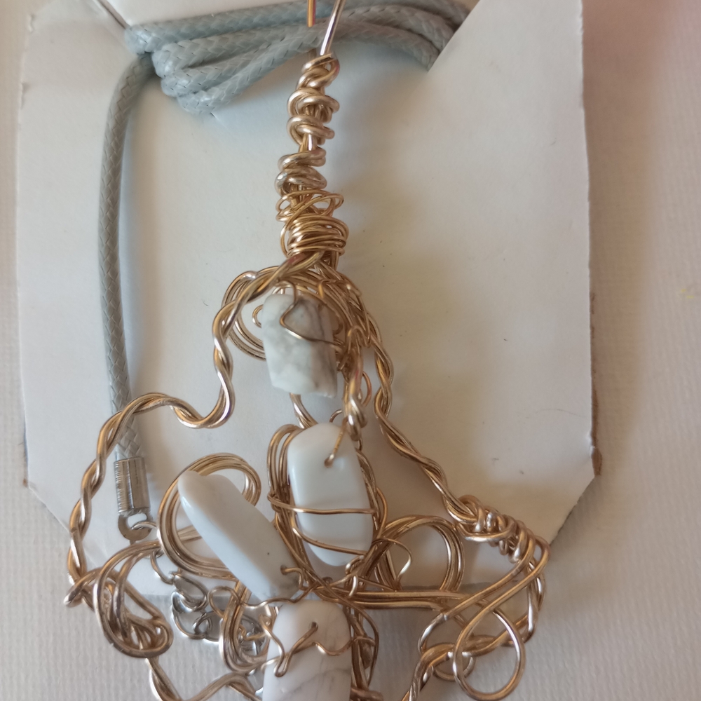 Handcrafted Wire Wrapped Pendant Necklace